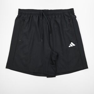 Adidas Men's Aeroready‎ Zip Pocket Lightweight Woven Sport Shorts Black Size L